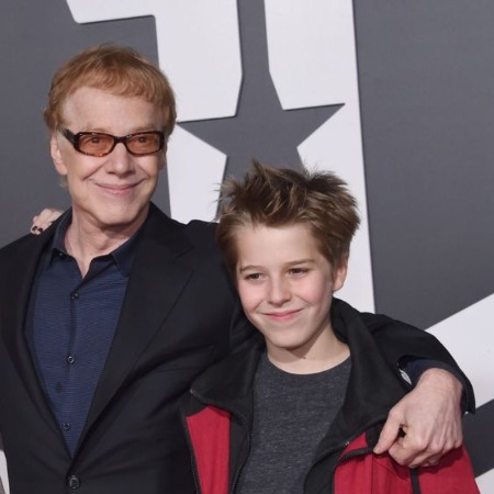 Oliver Elfman with his father Danny Elfman.